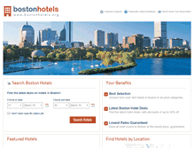 Tablet Screenshot of bostonhotels.org